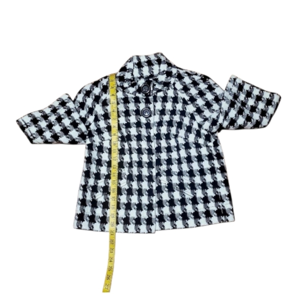 East 5th Black & White Houndstooth Pattern Crop Jacket Size S. - Picture 4 of 13